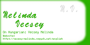 melinda vecsey business card